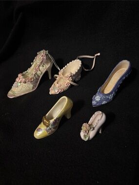 Miniature Shoe Ceramic Porcelain Decor